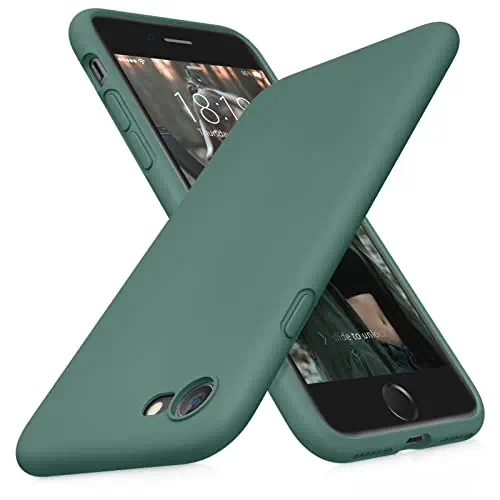Coque en Silicone Verte pour iPhone 7 8