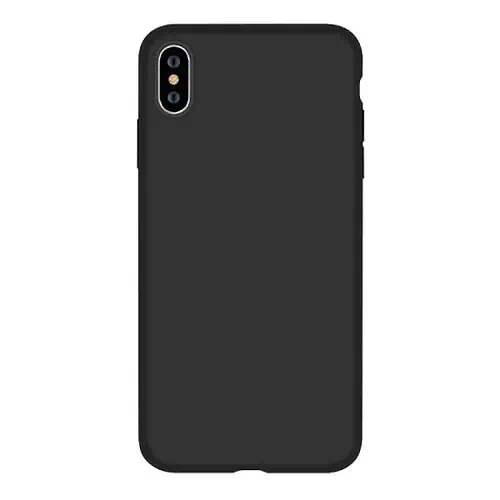Coque Silicone Noire pour iPhone X XS
