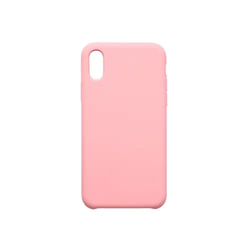 Coque Silicone Rose pour iPhone X XS