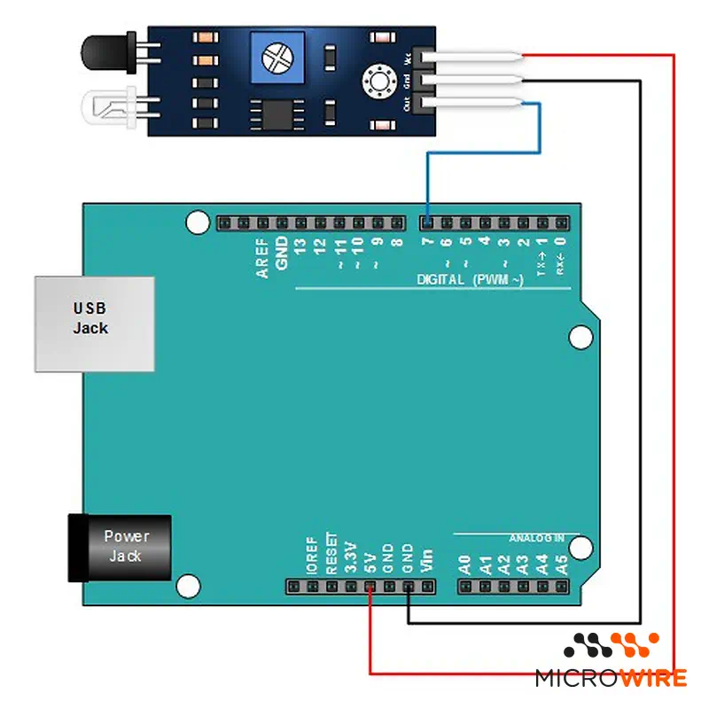 Capteur IR Infrarouge Pour Robot Suiveur De Ligne