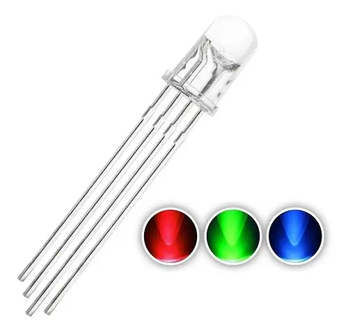 LED RGB 5MM Haute Luminosité 4 Terminaux Anode Commune