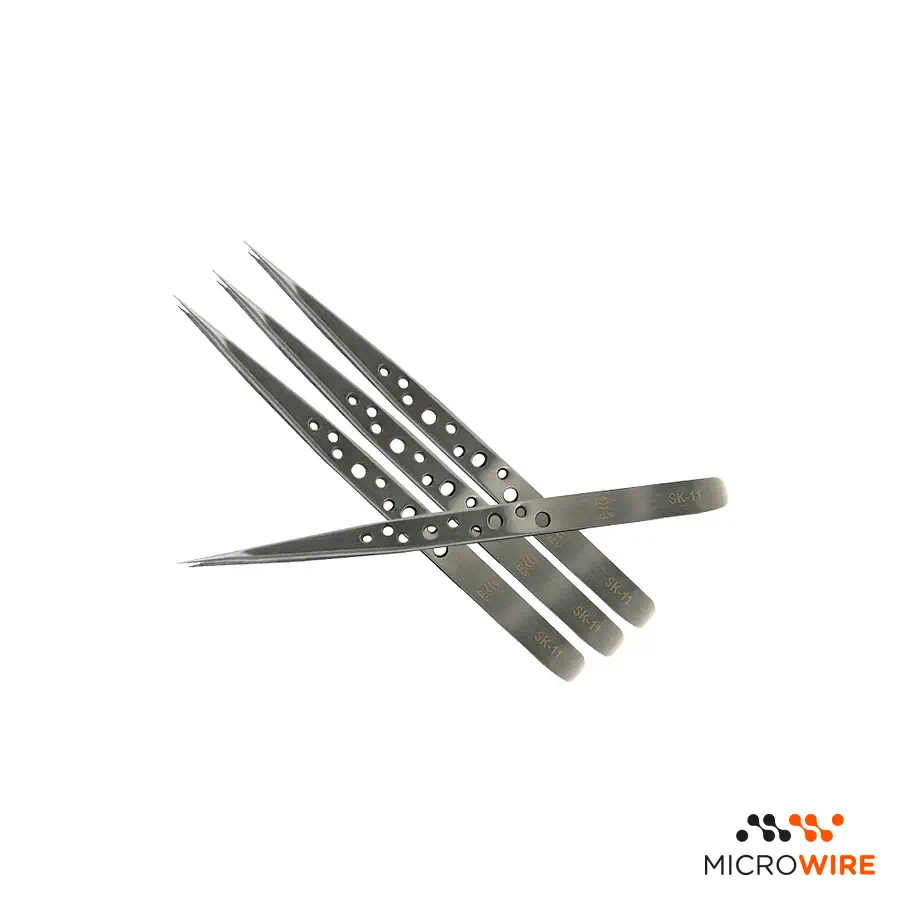 Pince à Épiler de Précision Plate Sunshine SK-11
