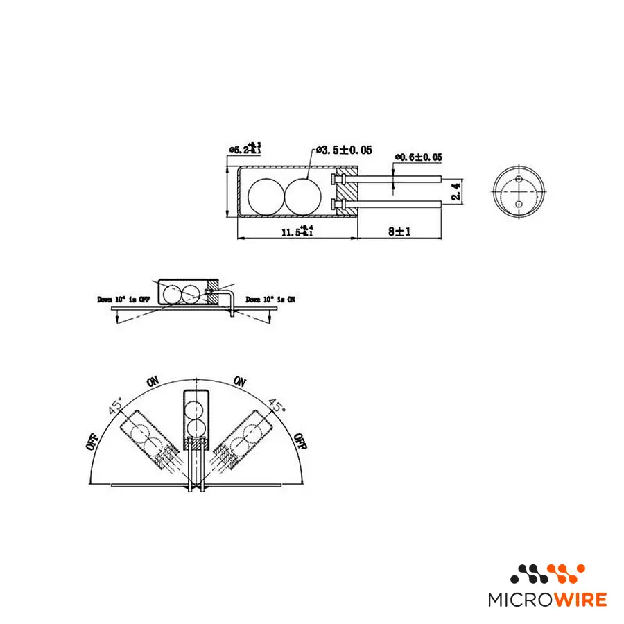 Capteur d'Inclinaison et de Vibration SW-520D