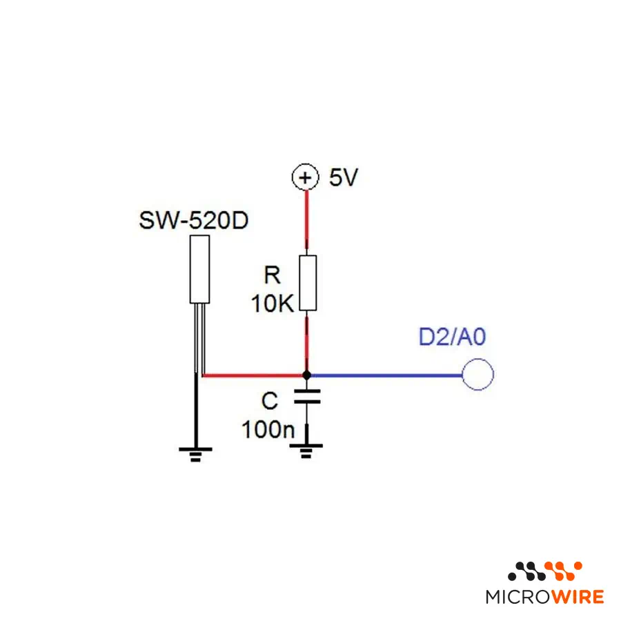 Capteur d'Inclinaison et de Vibration SW-520D