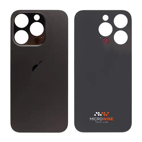 Cache Arrière iPhone 15 Pro Titane Noir