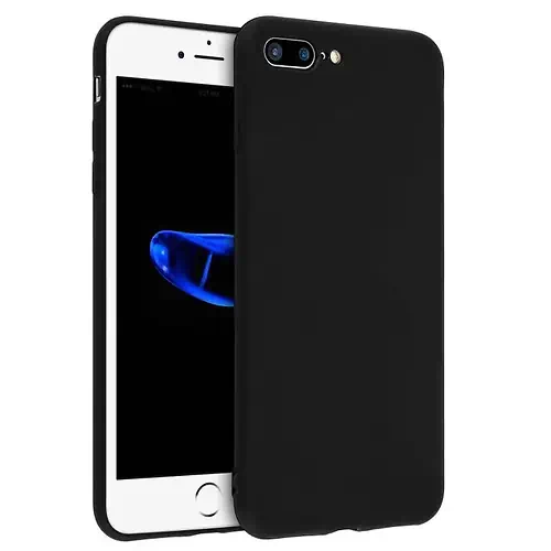Coque Silicone Noire pour iPhone 7 Plus 8 Plus
