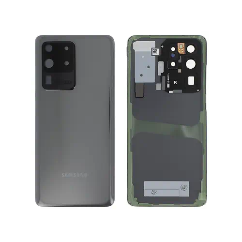 Cache Arrière Samsung Galaxy S20 Ultra Gris Avec Lentilles